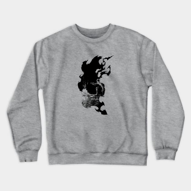 Flaming Bonfire Crewneck Sweatshirt by dankdesigns